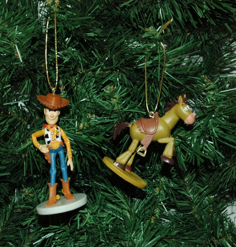 Un par de adornos navideños Woody and Bullseye Toy Story Foto 1 de 1