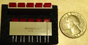 Barra de luz roja de 5 LED General Instrument MV59006 - Nuevo de lote antiguo - Imagen 1 de 1