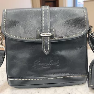 Vintage Dooney & Bourke Florentine Holly Vacchetta Crossbody Black Shoulder Bag - Picture 1 of 24