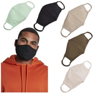 Build your Brand Cotton Face Mask 2-Pack Mask Mouth Nose Covering Face 2er - Picture 1 of 27