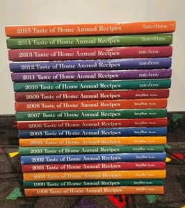 Taste of Home Annual Recipes Cookbook HARDCOVER 18 Lot 1998-2015 Great Condition - Picture 1 of 11