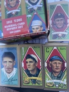 1911 T-205 GOLD BORDER Reprint Card Set Complete BOX 208 Baseball cards TY COBB - Bild 1 von 12