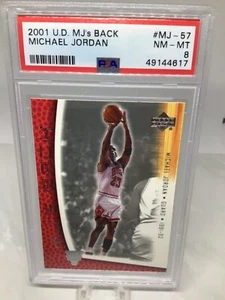 Upper Deck MJ’s Back 2001 #MJ-57 Michael Jordan PSA 8 (solo 8 en todos los grados) - Imagen 1 de 2