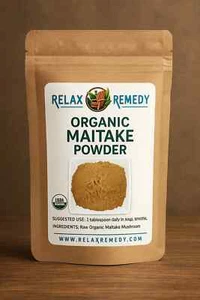 Organic Maitake Mushroom Powder - 100%, Non-GMO Grifola Frondosa, Immune Support - Picture 1 of 2