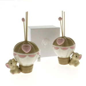 BONBONIERE TAUFE ELEFANT BALLON DUFTKANNE HERZ ROSA 2 ASS H 11 CM - Bild 1 von 2