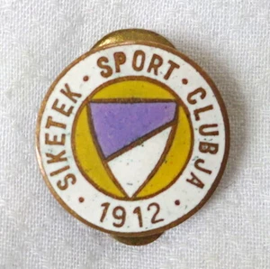 antike SIKETEK Fußballverein Ungarn PIN Abzeichen Fußball GEHÖRLOSENSPORT  - Bild 1 von 2