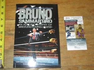 Bruno Sammartino Autobiography Signed Autograph JSA COA WWE WWF WWWF Wrestling - Imagen 1 de 5