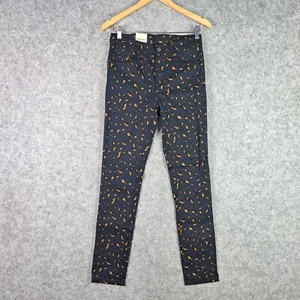 Carhartt Jeans Pants Womens W27 L32 Blue Leopard X Riot Work In Progress NEW - Picture 1 of 16