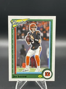 2022 Panini Classics Joe Burrow Red Back /99  #17 Bengals - Picture 1 of 2