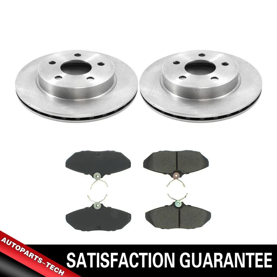 Rotores de freno traseros y pastillas de freno metálicas para Ford Thunderbird 1996-1997 Foto 1 de 4