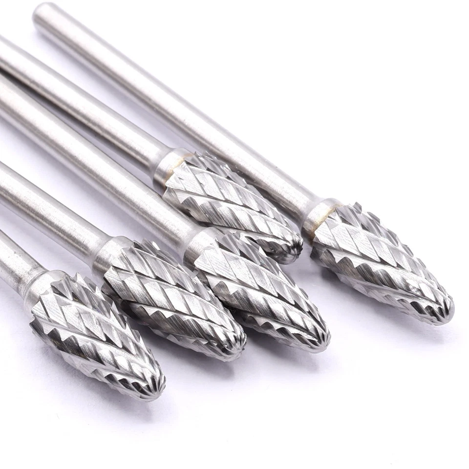 HOBBYPOWER24 5x VHM Fräser 6mm Frässtift Raspel Gravur für Dremel Proxxon Multiwerkzeug