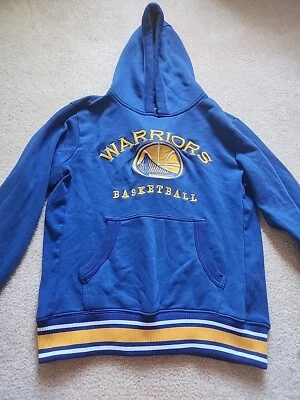 Sudadera con capucha azul de baloncesto para niños Warriors talla juvenil grande Foto 1 de 4