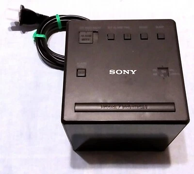 SONY ICF-C1 AM/FM BLACK DIGITAL ALARM CLOCK RADIO  - Image 1 of 4