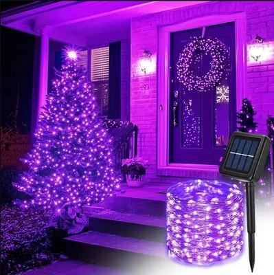 WORTHOWN Halloween‌ Solar Fairy String Light Outdoor Waterproof Garden Patio LED Lighting