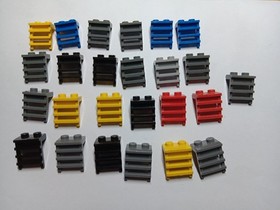 LEGO BULK LOT 25 MODIFIED PLATE 1 1/2 X 2X2 LADDER MIXED COLORS #4175