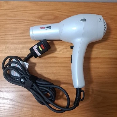 CHI Pro Low EMF 1500W Professional Hair Dryer Model GF8157 Pearl White  - Image 1 of 4