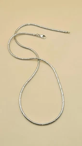Klassisches Collier 925er Sterling Silber Schlangenkette aus den 90er Jahren - Bild 1 von 3