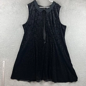 Disney Villains Kleid Damen 26 schwarz Samt Burnout geprägt Malefiz Ursula - Bild 1 von 11