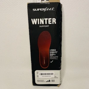 SUPERFEET Size F Winter Support Ski & Snowboard Sz M 11.5-13 W 12+ - Picture 1 of 5