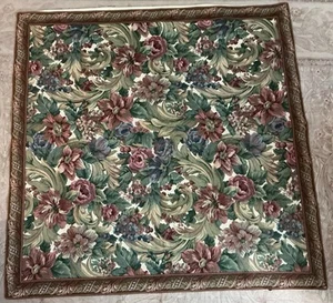 Brown Sugar Designs Floral Design Jacquard Woven Wall Hanging Tapestry 50”x50” - Picture 1 of 11