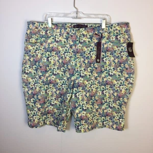 Bermudas cortas Gloria Vanderbilt Amanda Tahitian 22W mujer plus denim floral nuevas con etiquetas - Imagen 1 de 21
