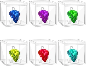Asany 6 PCS Acrylic Guitar Pick Display Box Case Clear Holder... - Picture 1 of 7