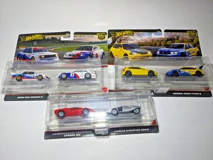 Lote de 3 Hot Wheels Car Culture '99 Honda Civic BMW 320 y Lamborghini Countach - Imagen 1 de 5