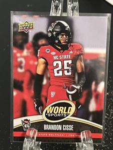 Brandon Cisse 2025 Upper Deck World of Sports NC State Wolfpack - Foto 1 di 2