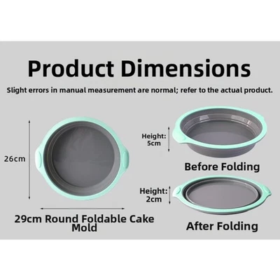 Flexible Silikon Backform Faltbar Design für Kuchen Brot Donut Hitzebeständig - Bild 1 von 4