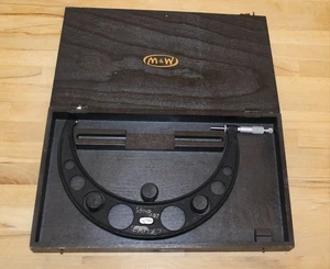 Large Vintage Moore And Wright Outside Micrometer 971M 250-275 mm in Case - Picture 1 of 7