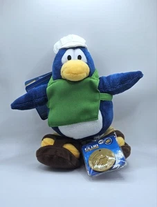 Disney Club Penguin Plush Series 1 With Tags & Coin - Barista - Picture 1 of 6