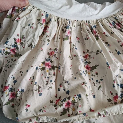 Ralph Lauren PEBBLE PATH California King Bedskirt Shabby Chic Cottage Floral - Image 1 of 4