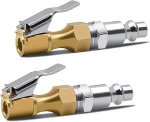 SAFELIFE Air Chuck, Open Flow Brass Chuck for open flow--large, Yellow  - Picture 1 of 8