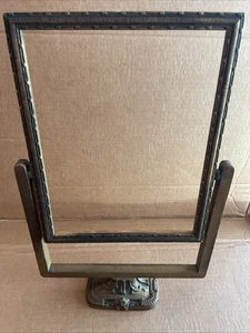 Antiker Art Deco Bilderrahmen drehbar Schaukel Holz 7x9 Podest Sockel - Bild 1 von 20