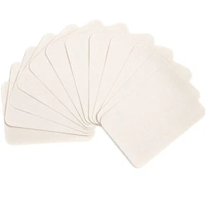 12pcs Beige Iron-On Fabric Patches 100% Cotton Clothing and Pants Repair - Picture 1 of 6