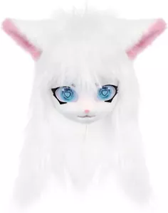 SMILETERNIT Animal Head Cat Fursuit Cut Mask Halloween Masquerade Cosplay Cos... - Picture 1 of 5