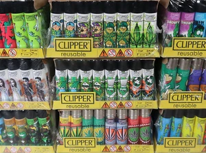 5 Clipper Feuerzeuge Zufällig oder Auswählen & Nachricht mit Nummern Schreiben - Bild 1 von 4