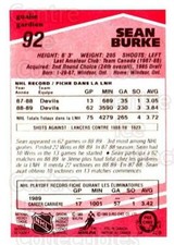 1989-90 O-Pee-Chee Tembec Test #92 Sean Burke