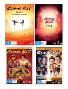 Cobra Kai COMPLETE Season 1, 2, 3 & 4 DVD : NEW - Bild 1 von 1