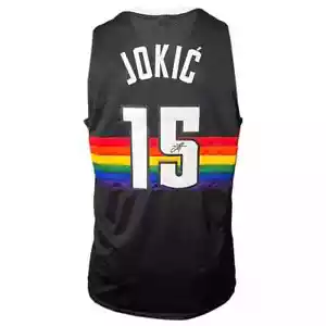 Nikola Jokic Signed Denver Black Basketball Jersey (JSA) - Picture 1 of 3