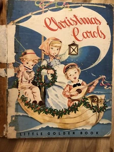 VINTAGE 1946 A LITTLE GOLDEN BOOK CHRISTMAS CAROLS ARRANGED BY MARJORIE WYCKOFF - Foto 1 di 10
