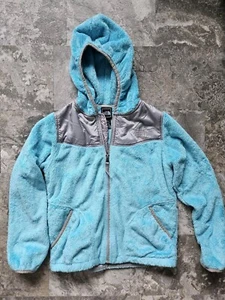 jacket kids NORTH FACE fleece light weight super soft Teal blue Youth M (10-12) - Picture 1 of 4