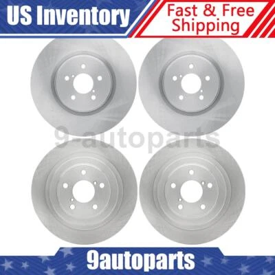 Rotores de freno de disco delanteros traseros DFC para 2005 2006 2007 2008 2009 Subaru Legacy Foto 1 de 4