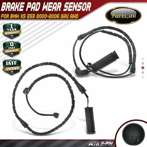 2x Front & Rear Brake Pad Wear Sensor for BMW X5 E53 2000-2006 SAV AWD w/ 2-Pin - Picture 1 of 9