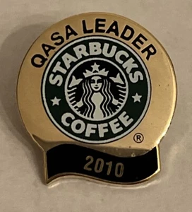 Prendedor Starbucks Partner QASA Leader Food Safety 2010 logotipo antiguo - Imagen 1 de 2