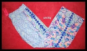 NWT Lilly Pulitzer X-LARGE Bal Harbour 33" Palazzo Pants Multi Hidden Treasure - Picture 1 of 5
