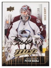C831 PETER BUDAJ 2009-10 UPPER DECK MVP GOLD SCRIPT 58/100 #227 AVALANCHE RARE