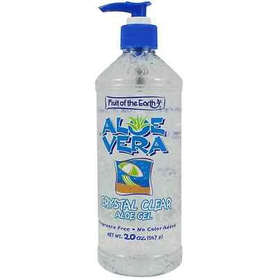 Большая прозрачная бутылка-насос АЛОЭ ВЕРА 20 унций с фруктами из земли кристально прозрачная! - Изображение 1 из 4