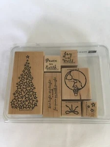 Stampin' Up Frieden auf Erden Weihnachtsstempel gebraucht Top Zustand Basteln - Bild 1 von 3
