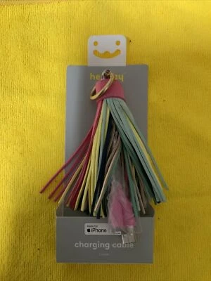 🏅 HeyDay Charger Cable Tassel Keychain for Apple iPhone Fast Charging USB New - Image 1 of 2
